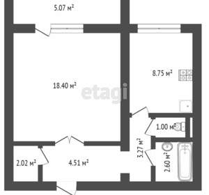 1-к квартира, вторичка, 40м2, 2/10 этаж