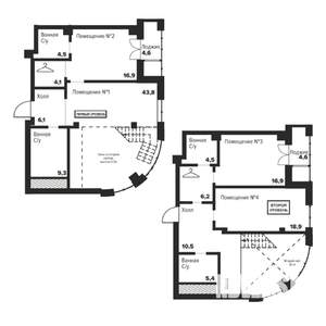 3-к квартира, вторичка, 158м2, 26/29 этаж