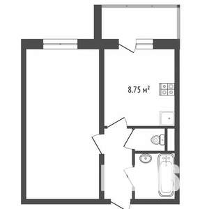 1-к квартира, вторичка, 36м2, 8/11 этаж