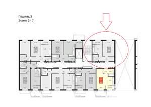 1-к квартира, вторичка, 38м2, 2/10 этаж