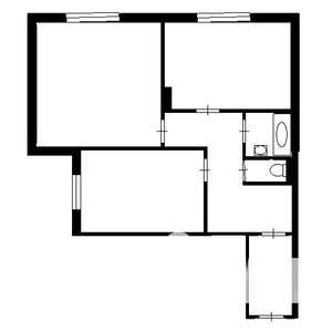 2-к квартира, вторичка, 64м2, 1/10 этаж