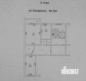2-к квартира, вторичка, 77м2, 2/10 этаж