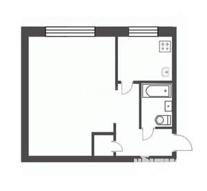 1-к квартира, вторичка, 31м2, 2/5 этаж