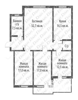 4-к квартира, вторичка, 117м2, 2/10 этаж