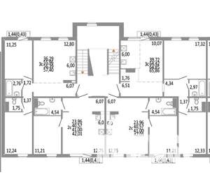 3-к квартира, строящийся дом, 56м2, 8/10 этаж