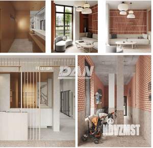 1-к квартира, строящийся дом, 45м2, 9/23 этаж