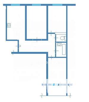 3-к квартира, вторичка, 66м2, 9/10 этаж
