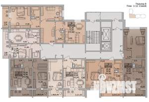 3-к квартира, вторичка, 75м2, 9/16 этаж