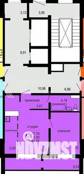 2-к квартира, вторичка, 41м2, 15/18 этаж
