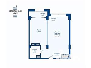 2-к квартира, вторичка, 66м2, 10/25 этаж