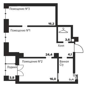 2-к квартира, строящийся дом, 71м2, 9/29 этаж