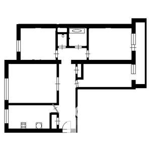 4-к квартира, вторичка, 77м2, 1/9 этаж