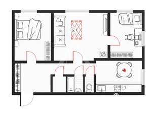 3-к квартира, вторичка, 91м2, 3/3 этаж