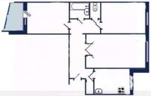 3-к квартира, вторичка, 68м2, 2/10 этаж