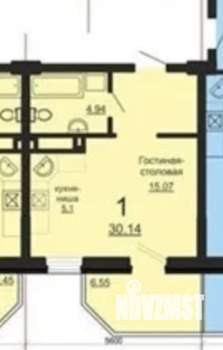 Студия квартира, вторичка, 36м2, 13/29 этаж