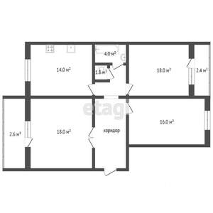 3-к квартира, вторичка, 81м2, 10/11 этаж