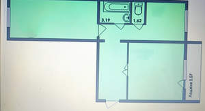2-к квартира, вторичка, 54м2, 7/10 этаж