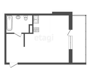 Студия квартира, вторичка, 24м2, 9/18 этаж