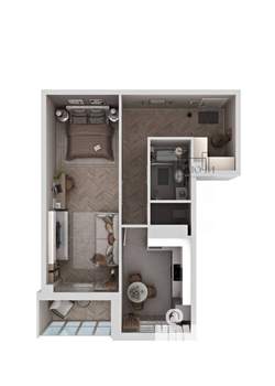1-к квартира, вторичка, 38м2, 3/9 этаж