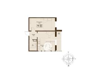 2-к квартира, вторичка, 44м2, 5/9 этаж