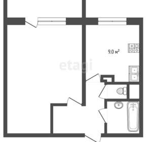 1-к квартира, вторичка, 32м2, 9/9 этаж