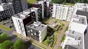2-к квартира, строящийся дом, 42м2, 2/10 этаж