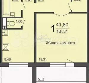 1-к квартира, вторичка, 40м2, 10/10 этаж