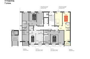 3-к квартира, вторичка, 68м2, 7/10 этаж