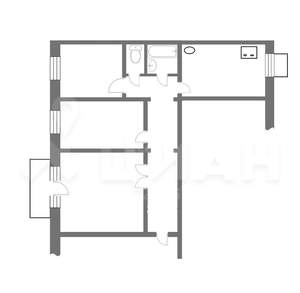 3-к квартира, вторичка, 77м2, 5/5 этаж