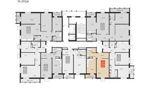 1-к квартира, вторичка, 43м2, 14/15 этаж