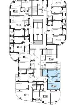 1-к квартира, вторичка, 53м2, 7/29 этаж