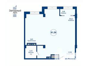 3-к квартира, вторичка, 82м2, 17/24 этаж