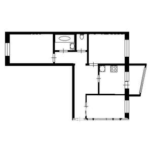 3-к квартира, вторичка, 63м2, 1/5 этаж