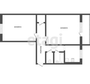 2-к квартира, вторичка, 48м2, 1/5 этаж