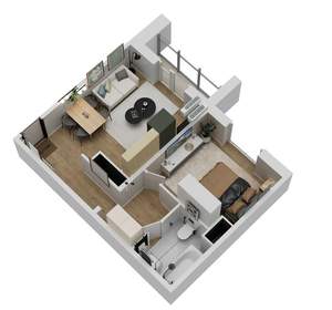 2-к квартира, вторичка, 41м2, 15/18 этаж