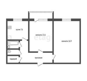 2-к квартира, вторичка, 48м2, 3/9 этаж