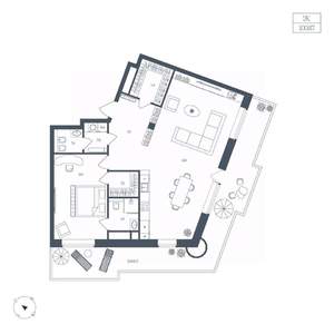 2-к квартира, вторичка, 101м2, 3/9 этаж