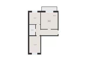 2-к квартира, вторичка, 52м2, 6/10 этаж