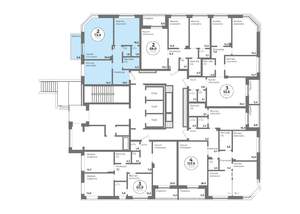 2-к квартира, строящийся дом, 74м2, 1/22 этаж