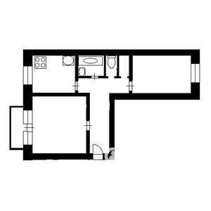 2-к квартира, вторичка, 56м2, 2/5 этаж
