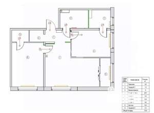 2-к квартира, вторичка, 69м2, 8/16 этаж