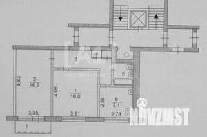 2-к квартира, вторичка, 54м2, 7/9 этаж