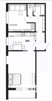 2-к квартира, вторичка, 67м2, 10/10 этаж