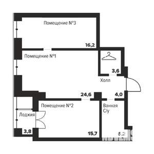 2-к квартира, строящийся дом, 70м2, 5/29 этаж