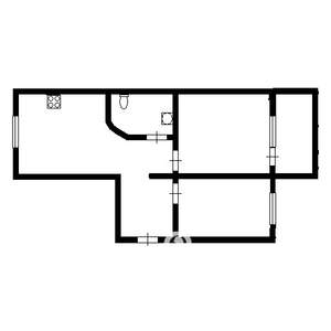 2-к квартира, вторичка, 70м2, 2/2 этаж