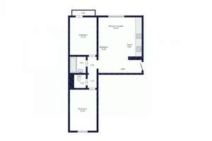 2-к квартира, вторичка, 57м2, 6/10 этаж