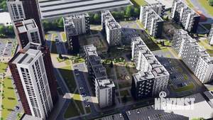 1-к квартира, строящийся дом, 32м2, 5/10 этаж