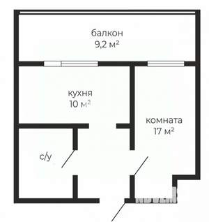 1-к квартира, вторичка, 35м2, 4/13 этаж