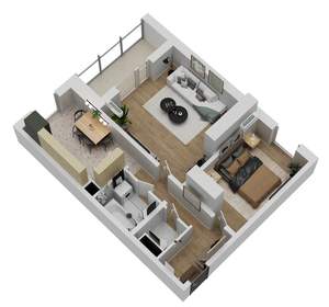 2-к квартира, вторичка, 54м2, 14/18 этаж