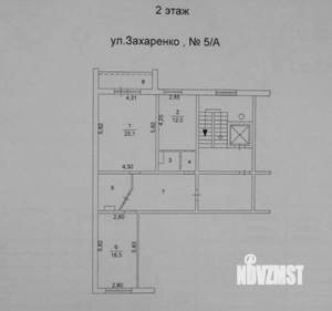 2-к квартира, вторичка, 77м2, 2/10 этаж